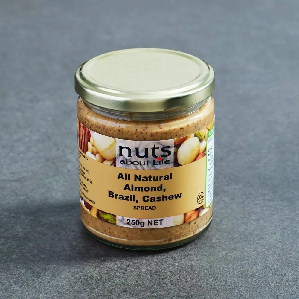 360g jar of almond, Brazil and cashew nut butter