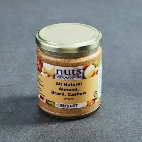 360g jar of almond, Brazil and cashew nut butter