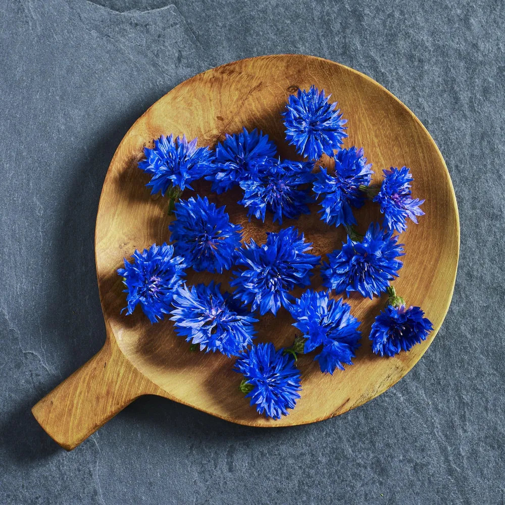 Blue cornflower 'Blue Boy' edible flower seeds