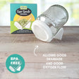 650ml glass sprouting jar for growing fresh sprouts